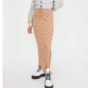 Free People Tan Maxi Skirt